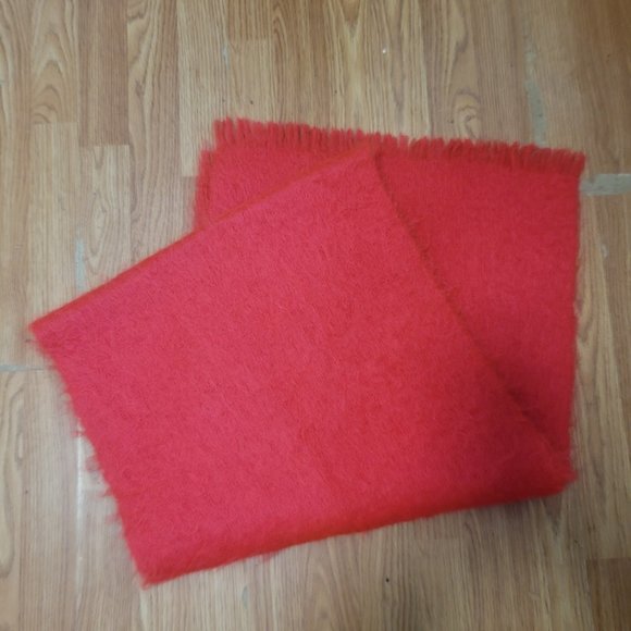 Vintage Mohair Shawl-Red Super warm - Picture 5 of 5